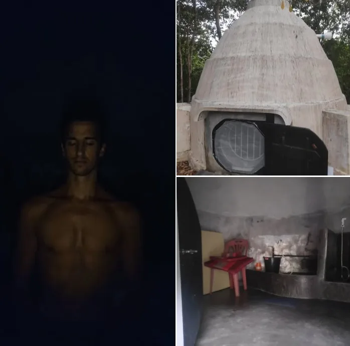 Négy nap teljes sötétségben egy earthship dome-ban